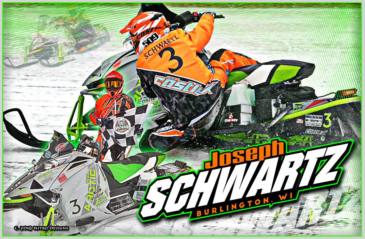 Joseph Schwartz Snowmobile Racing Hero Cards