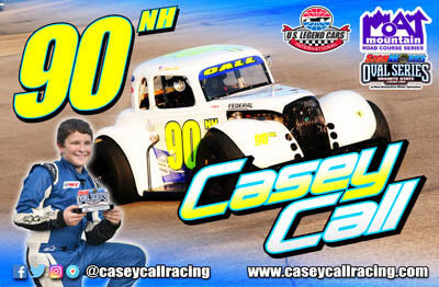 Casey Call Legends Car Racing Hero/Autograph Cards.