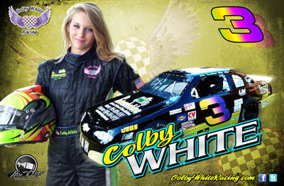 Colby White Racing Hero/Autograph Cards