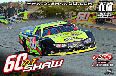 DJ Shaw Racing Hero/Autograph Cards