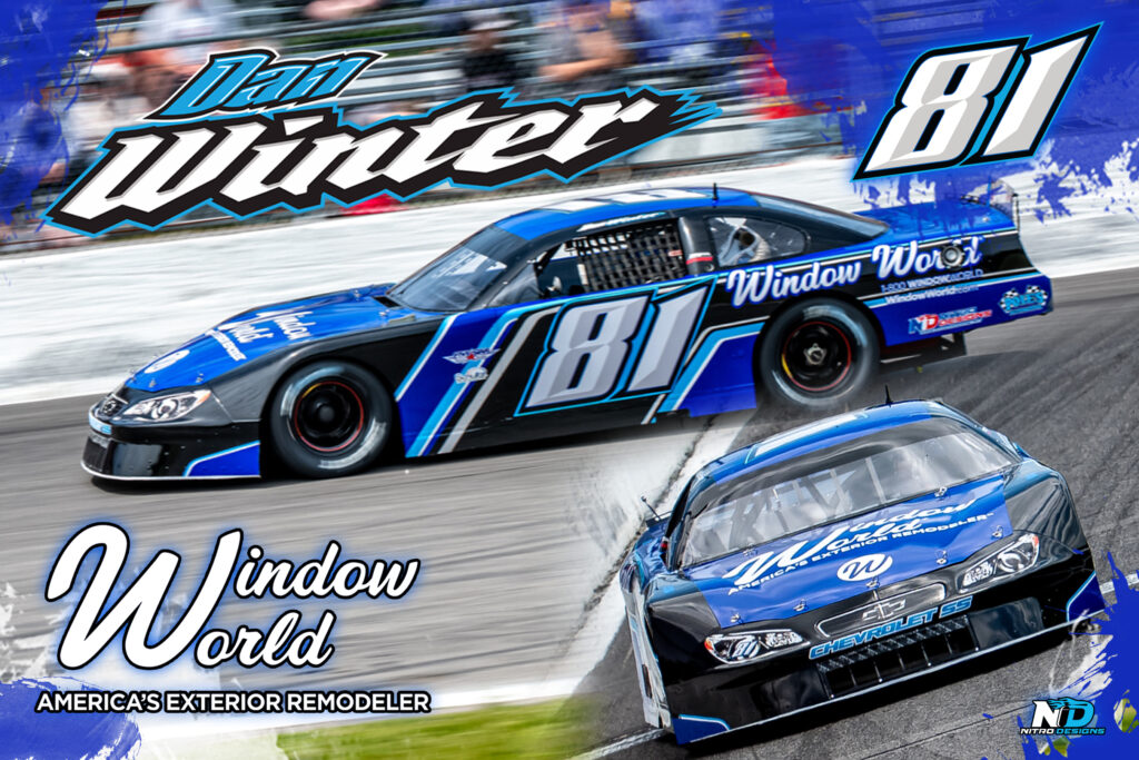 Dan Winter's Window World Branded  Custom Racing Hero Cards
