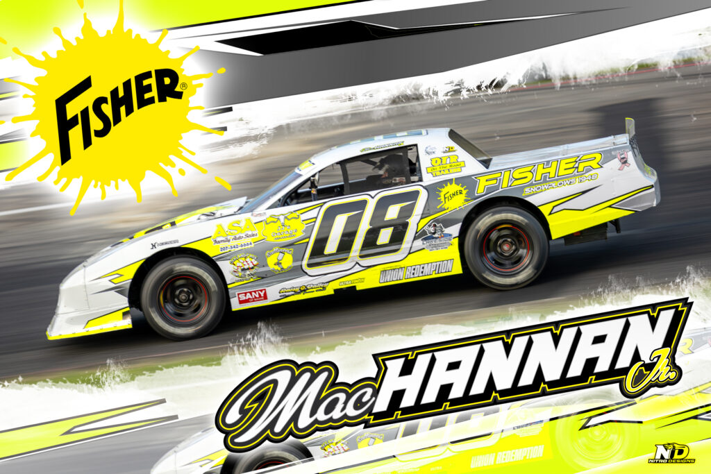Mac Hannan Fisher Snow Plows Custom Racing Hero Cards